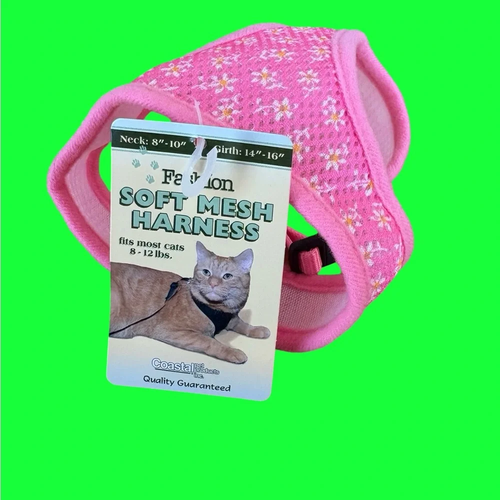 Gooby Pink Mesh Dog/ Cat Harness
